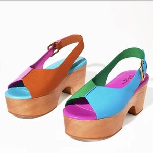 Charlotte Stone Color block sandals